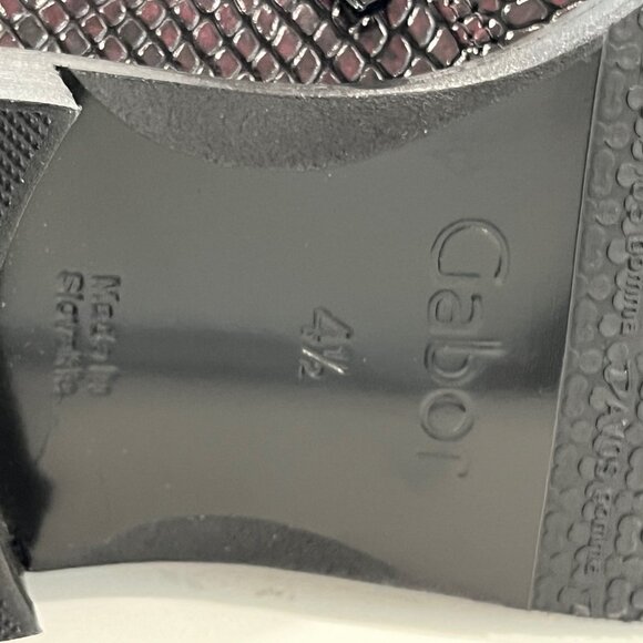 Gabor SNAKE in Whiskey Red women's ankle boots with leather design size 4.5 /7US - Picture 10 of 14